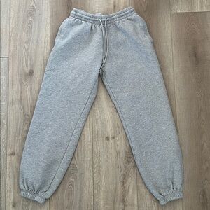 Victoria's Secret Light Gray Baggy Sequin Logo Sweatpants Size XS Loungewear